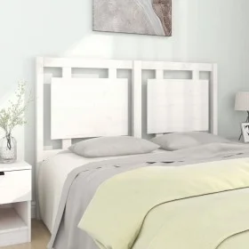 Cabecero de cama madera maciza de pino blanco 140,5x4x100 cm de , Cabeceros y pies de cama - Ref: Foro24-817936, Precio: 78,5...
