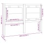 Cabecero de cama madera maciza de pino blanco 140,5x4x100 cm de , Cabeceros y pies de cama - Ref: Foro24-817936, Precio: 79,8...
