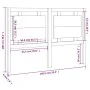 Cabecero de cama madera maciza de pino blanco 140,5x4x100 cm de , Cabeceros y pies de cama - Ref: Foro24-817936, Precio: 78,5...