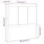 Bettkopfteil aus massivem weißem Kiefernholz, 80,5 x 4 x 100 cm von , Kopf- und Fußteile - Ref: Foro24-818066, Preis: 62,01 €...