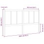 Cabecero de cama madera maciza de pino 140,5x4x100 cm de , Cabeceros y pies de cama - Ref: Foro24-818085, Precio: 75,81 €, De...