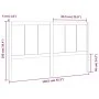 Cabecero de cama madera maciza de pino 140,5x4x100 cm de , Cabeceros y pies de cama - Ref: Foro24-818085, Precio: 74,52 €, De...