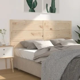 Cabecero madera maciza de pino 141x4x100 cm de , Cabeceros y pies de cama - Ref: Foro24-818715, Precio: 86,27 €, Descuento: %