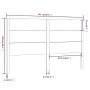 Cabecero madera maciza de pino 141x4x100 cm de , Cabeceros y pies de cama - Ref: Foro24-818715, Precio: 86,27 €, Descuento: %