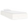Estructura de cama individual madera maciza blanco 90x190 cm de , Camas y somieres - Ref: Foro24-820068, Precio: 93,10 €, Des...