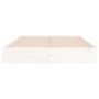 Estructura de cama madera maciza blanca 200x200 cm de , Camas y somieres - Ref: Foro24-820023, Precio: 143,74 €, Descuento: %