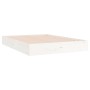 Estructura de cama madera maciza blanco Supe King 180x200 cm de , Camas y somieres - Ref: Foro24-820028, Precio: 138,53 €, De...