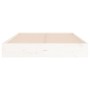 Estructura de cama madera maciza blanco Supe King 180x200 cm de , Camas y somieres - Ref: Foro24-820028, Precio: 138,53 €, De...
