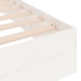 Estructura de cama madera maciza blanco Supe King 180x200 cm de , Camas y somieres - Ref: Foro24-820028, Precio: 138,53 €, De...