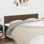 Cabeceros 2 unidades de tela marrón oscuro 100x5x78/88 cm de , Cabeceros y pies de cama - Ref: Foro24-346091, Precio: 59,99 €...