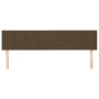 Cabeceros 2 unidades de tela marrón oscuro 100x5x78/88 cm de , Cabeceros y pies de cama - Ref: Foro24-346091, Precio: 59,99 €...
