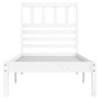 Estructura de cama madera maciza de pino blanco 75x190 cm de , Camas y somieres - Ref: Foro24-3100984, Precio: 99,52 €, Descu...