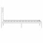 Estructura de cama madera maciza de pino blanco 75x190 cm de , Camas y somieres - Ref: Foro24-3100984, Precio: 99,52 €, Descu...