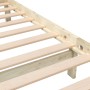Estructura cama doble pequeña madera maciza 135x190 cm de , Camas y somieres - Ref: Foro24-3101128, Precio: 142,22 €, Descuen...