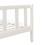 Estructura de cama individual madera maciza blanco 75x190 cm de , Camas y somieres - Ref: Foro24-3101114, Precio: 111,62 €, D...