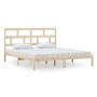Estructura de cama de madera maciza super king 180x200 cm de , Camas y somieres - Ref: Foro24-3101233, Precio: 144,33 €, Desc...
