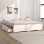 Estructura de cama con cajones blanco 120x190 cm de , Camas y somieres - Ref: Foro24-3103494, Precio: 235,21 €, Descuento: %