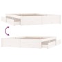 Estructura de cama con cajones blanco 120x190 cm de , Camas y somieres - Ref: Foro24-3103494, Precio: 235,21 €, Descuento: %