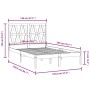 Estructura de cama madera maciza de pino 140x200 cm de , Camas y somieres - Ref: Foro24-3103998, Precio: 125,77 €, Descuento: %