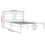 Estructura de cama de madera maciza 160x200 cm de , Camas y somieres - Ref: Foro24-3105545, Precio: 141,49 €, Descuento: %