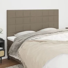Headboards 4 units of taupe gray fabric 100x5x78/88 cm by , Headboards and footboards - Ref: Foro24-3116358, Price: 145,50 €,...
