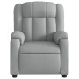 Sillón reclinable de tela gris claro en Sillones | Comprar online en Foru.es