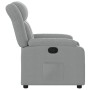 Sillón reclinable de tela gris claro en Sillones | Comprar online en Foru.es