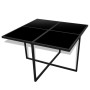 Set comedor de jardín 9 piezas y cojines ratán sintético negro de vidaXL, Conjuntos de jardín - Ref: Foro24-42759, Precio: 46...