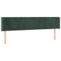 Cabecero de terciopelo verde oscuro 183x16x78/88 cm de , Cabeceros y pies de cama - Ref: Foro24-3118831, Precio: 82,10 €, Des...