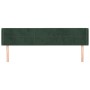 Cabecero de terciopelo verde oscuro 183x16x78/88 cm de , Cabeceros y pies de cama - Ref: Foro24-3118831, Precio: 82,10 €, Des...