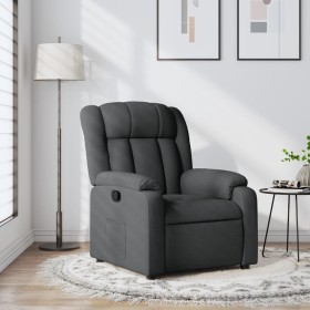 Sillón reclinable de tela gris oscuro en Sillones | Comprar online en Foru.es