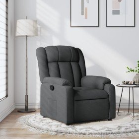Sillón reclinable de tela gris oscuro en Sillones | Comprar online en Foru.es