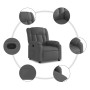 Sillón reclinable de tela gris oscuro en Sillones | Comprar online en Foru.es