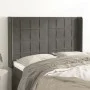 Kopfteil mit dunkelgrauen Samtohren 147x16x118/128 cm von , Kopf- und Fußteile - Ref: Foro24-3119629, Preis: 105,17 €, Rabatt: %