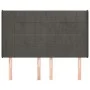 Kopfteil mit dunkelgrauen Samtohren 147x16x118/128 cm von , Kopf- und Fußteile - Ref: Foro24-3119629, Preis: 105,17 €, Rabatt: %