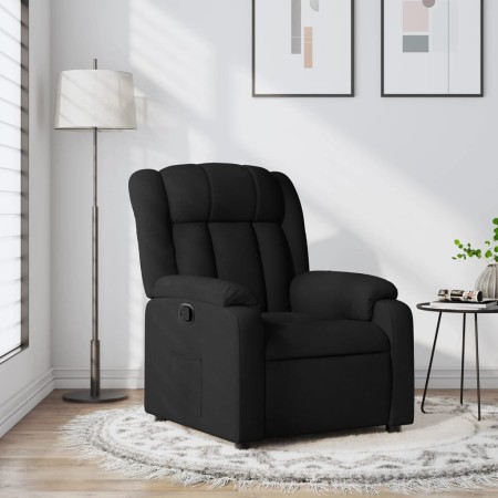 Sillón reclinable de tela negra en Sillones | Comprar online en Foru.es