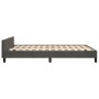 Estructura cama con cabecero terciopelo gris oscuro 140x190 cm de , Camas y somieres - Ref: Foro24-3125752, Precio: 205,83 €,...
