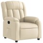 Sillón reclinable de tela color crema en Sillones | Comprar online en Foru.es