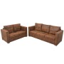vidaXl Conjunto de sofás de 2 piezas de piel artificial de ante de vidaXL, Sofás - Ref: Foro24-274885, Precio: 878,47 €, Desc...