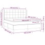 Cama box spring con colchón terciopelo verde oscuro 160x200 cm de , Camas y somieres - Ref: Foro24-3129222, Precio: 592,97 €,...