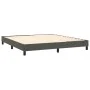 Box spring bed with mattress and LED dark gray velvet 160x200 cm by , Beds and slatted bases - Ref: Foro24-3134412, Price: 49...