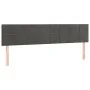Box spring bed with mattress and LED dark gray velvet 160x200 cm by , Beds and slatted bases - Ref: Foro24-3134412, Price: 49...