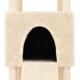 Rascador para gatos con postes de sisal crema 153 cm en Mobiliario para gatos | Comprar online en Foru.es