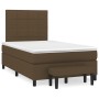 Cama box spring con colchón tela marrón oscuro 120x200 cm de , Camas y somieres - Ref: Foro24-3136584, Precio: 455,87 €, Desc...