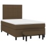 Cama box spring con colchón tela marrón oscuro 120x200 cm de , Camas y somieres - Ref: Foro24-3136584, Precio: 455,87 €, Desc...