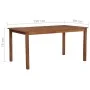 Set de comedor de jardín 7 pzas ratán sintético negro y marrón de vidaXL, Conjuntos de jardín - Ref: Foro24-44101, Precio: 49...