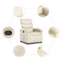 Sillón reclinable de piel sintética color crema en Sillones | Comprar online en Foru.es