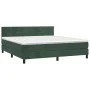 Box spring bed with dark green velvet mattress 180x200 cm by , Beds and slatted bases - Ref: Foro24-3141320, Price: 545,33 €,...