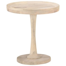 Mesa auxiliar de madera maciza de mango Ø50x55 cm en Mesas auxiliares | Comprar online en Foru.es