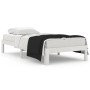 Estructura de cama individual madera maciza blanco 90x190 cm de , Camas y somieres - Ref: Foro24-810331, Precio: 80,08 €, Des...